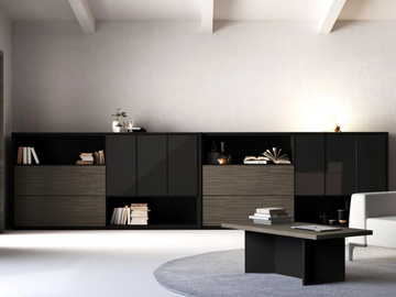 ELITE - Office storage unit with hinged doors by Las Mobili - view 2